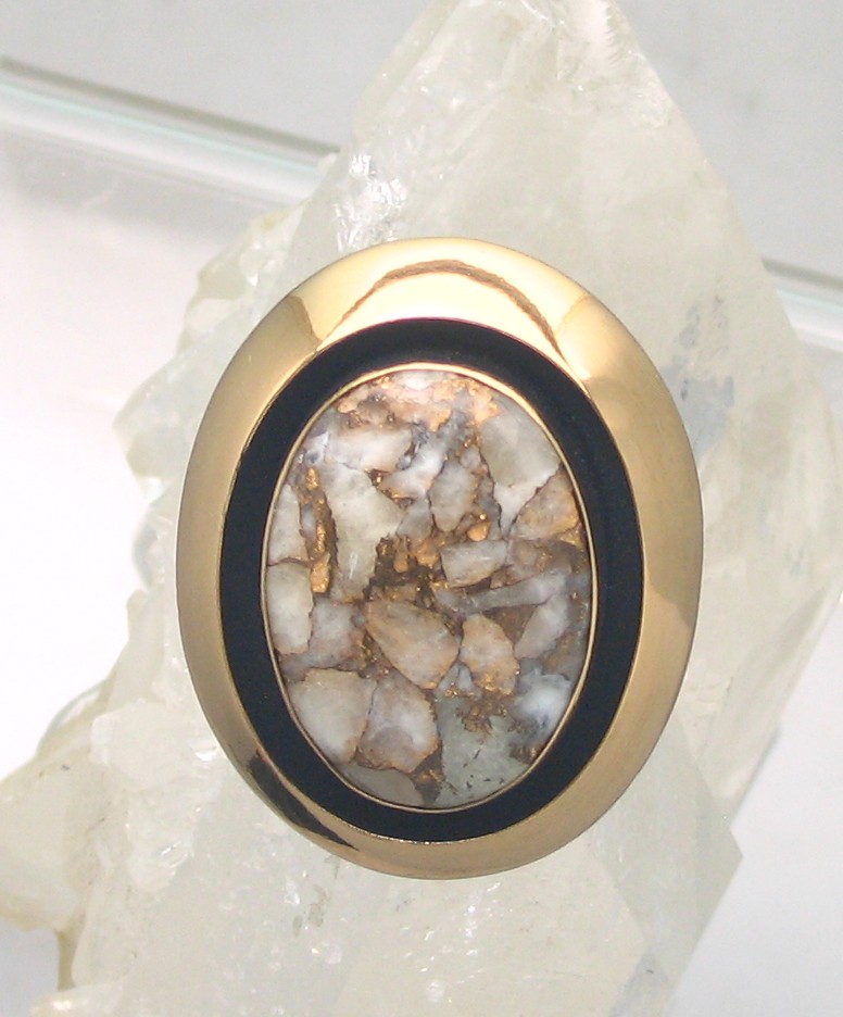 AL R-0010 WOB  (White Obsidian Ring)