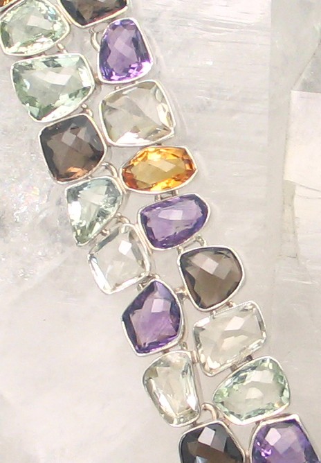 FP BR-004 MLT  (Amethyst, Citrine, Smoky Quartz, Green Amethyst)