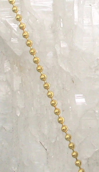 LA N-256 18"  3mm Moon Cut Bead