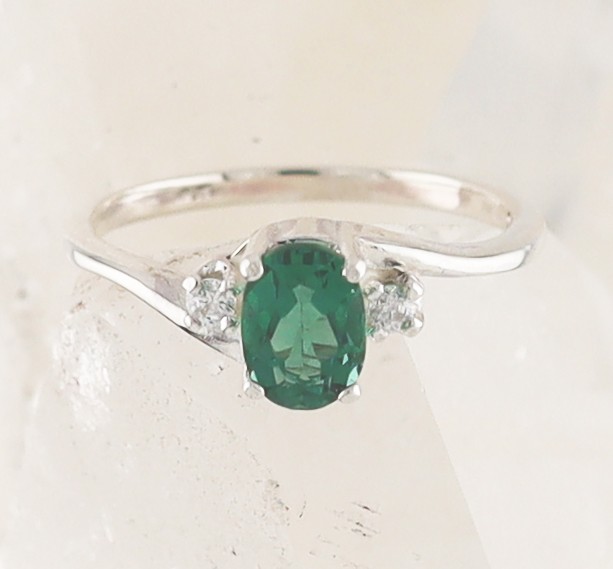 SSJ R-186 GTPZ CZ (Green Topaz & CZ)   