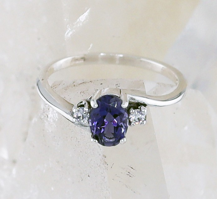 SSJ R-186 IO CZ (Iolite & CZ)    