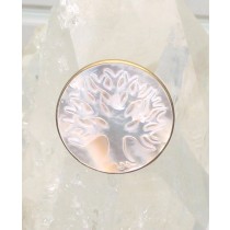 AL R-0020 MOP  (Mother of Pearl Tree of Life Ring)
