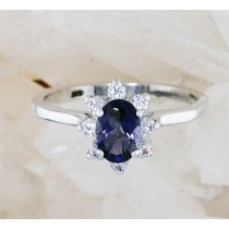 SSJ R-012 IO CZ  (Iolite & CZ) 
