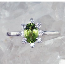 SSJ R-012 PE CZ  (Peridot & CZ) 