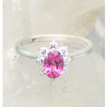 SSJ R-012 PTPZ CZ  (Pink Topaz & CZ) 