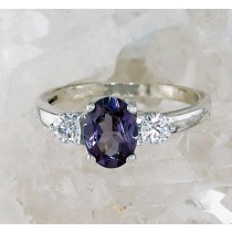 SSJ R-055 SYNALEX CZ  (Synthetic Alexandrite & CZ)  