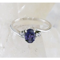 SSJ R-186 IO CZ (Iolite & CZ)    