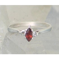 SSJ R-195 GA CZ  (Garnet & CZ)     