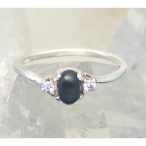 SSJ R-219 OX CZ  (Black Onyx & CZ)    