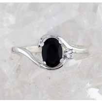 SSJ R-227 OX CZ  (Black Onyx and CZ)  
