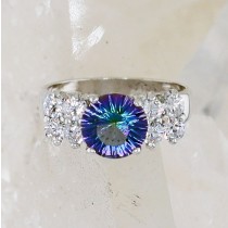 SSJ R-249 BMQ CZ  (Blue Mystic Quartz & CZ)   