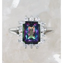 SSJ R-254 MT CZ  (Mystic Topaz & CZ) 